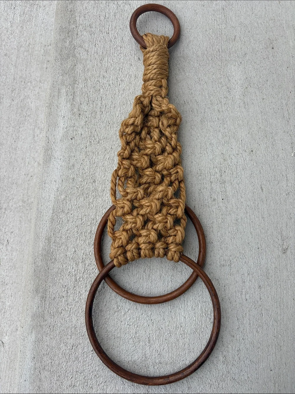 Vintage handcrafted macramé